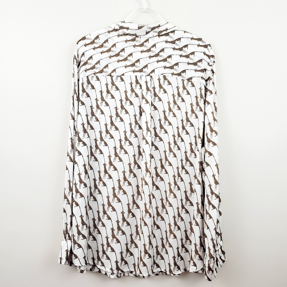 Chico's | Whimsy Cheetah Print Button Front Blouse - image 6